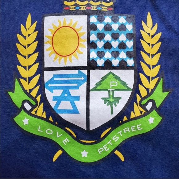 PetsTree Doggie Hoodie Purple Orange Preppy Size M NEW - Picture 4 of 5